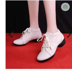 FALL IN LOVE WITH DANCE Elegant White Women's dance Shoes